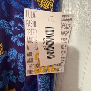 LuLaRoe Maxi Skirt in Purple and Blue